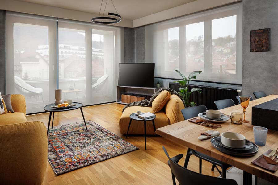 Rolete textile pentru un design interior contemporan